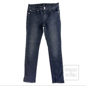 Hudson Girls Black Skinny Crop Jeans